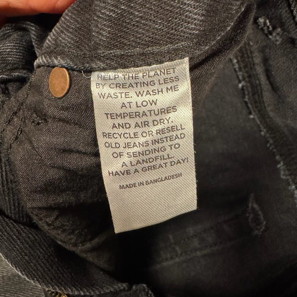 Pacsun Y2K 2000s Women's Madison High Waisted Girlfriend Jeans Black - Size 22 - Picture 11 of 12